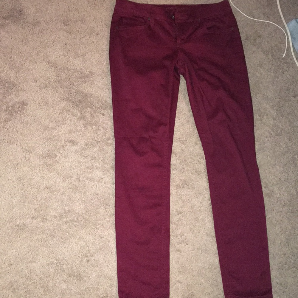 Red jeans